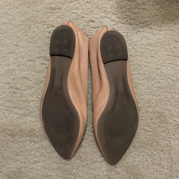 Leather beige flats - Picture 3 of 6